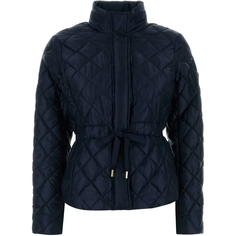 Стёганный пиджак с завязками