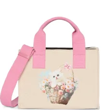 Сумка-тоут с ручками с цветочным принтом Сумка-тоут с ручками с цветочным принтом