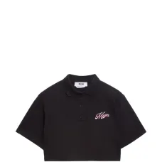 Укороченный поло с логотипом