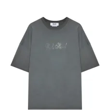 Футболка с украшением из страз