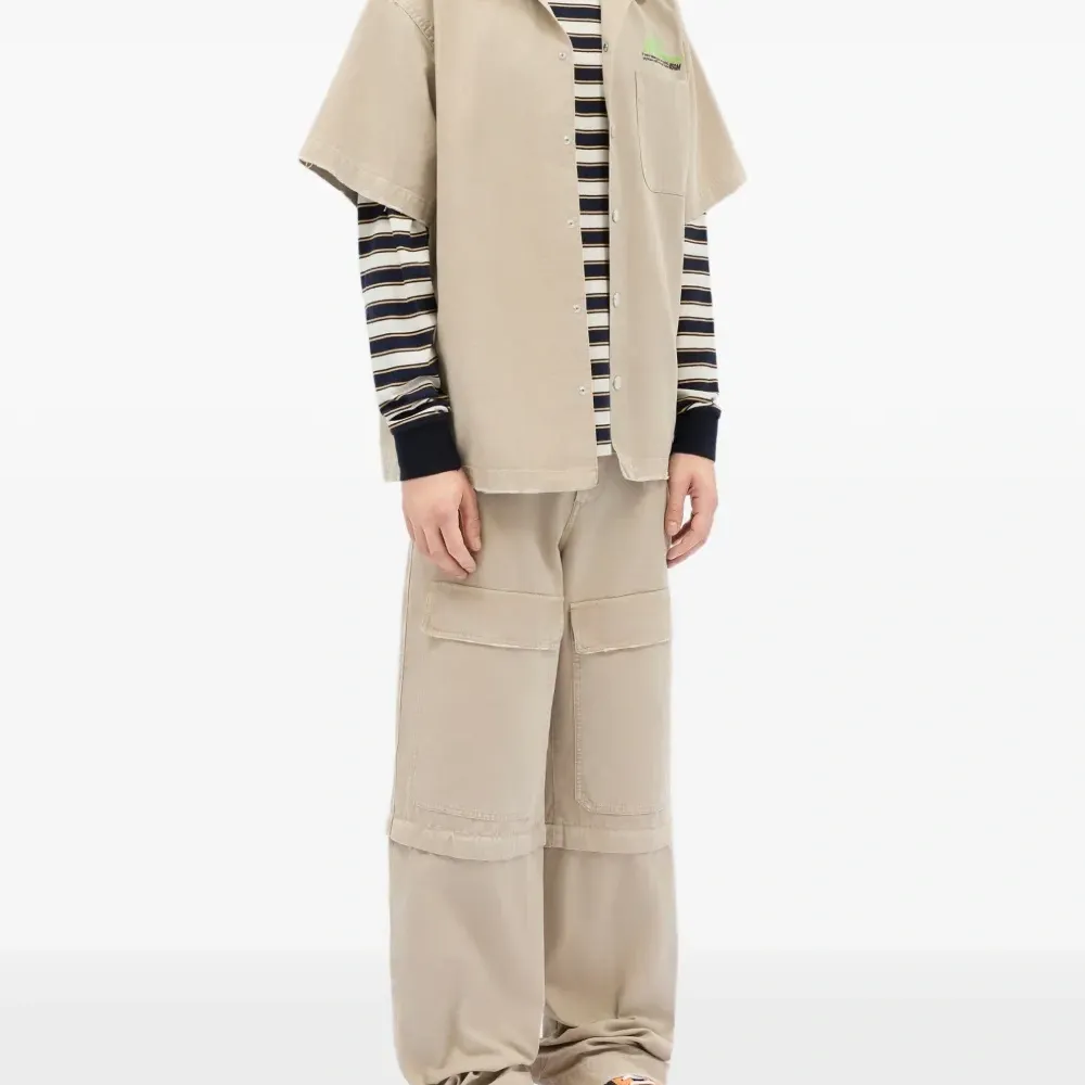 Футболка в полоску с карманом