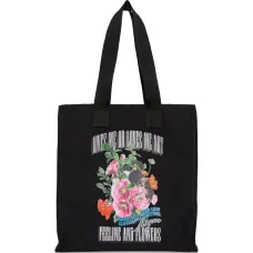 Сумка-тоут с цветочным принтом Сумка-тоут с цветочным принтом