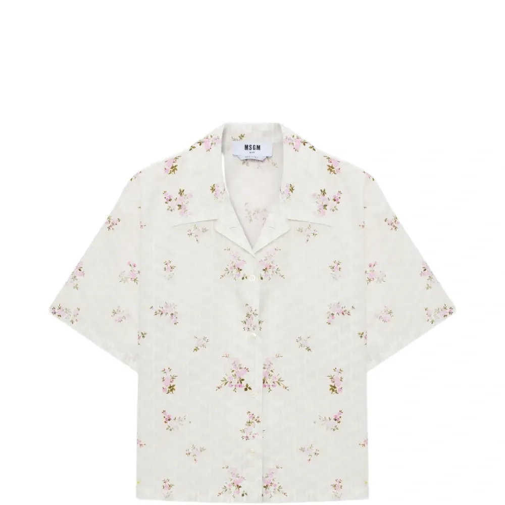 Рубашка с цветочным принтом