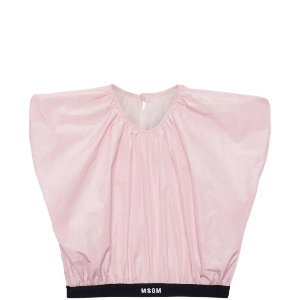 Укороченная блузка с логотипом