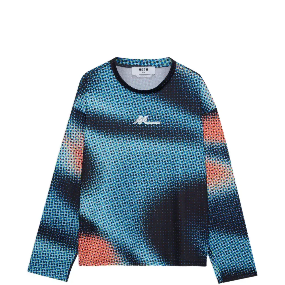 Лонгслив в горошек