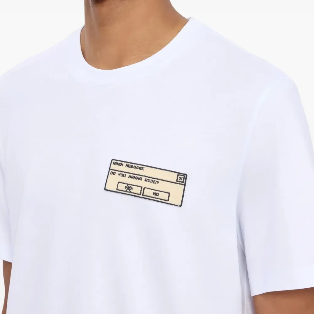 Футболка с круглым вырезом и графическим принтом