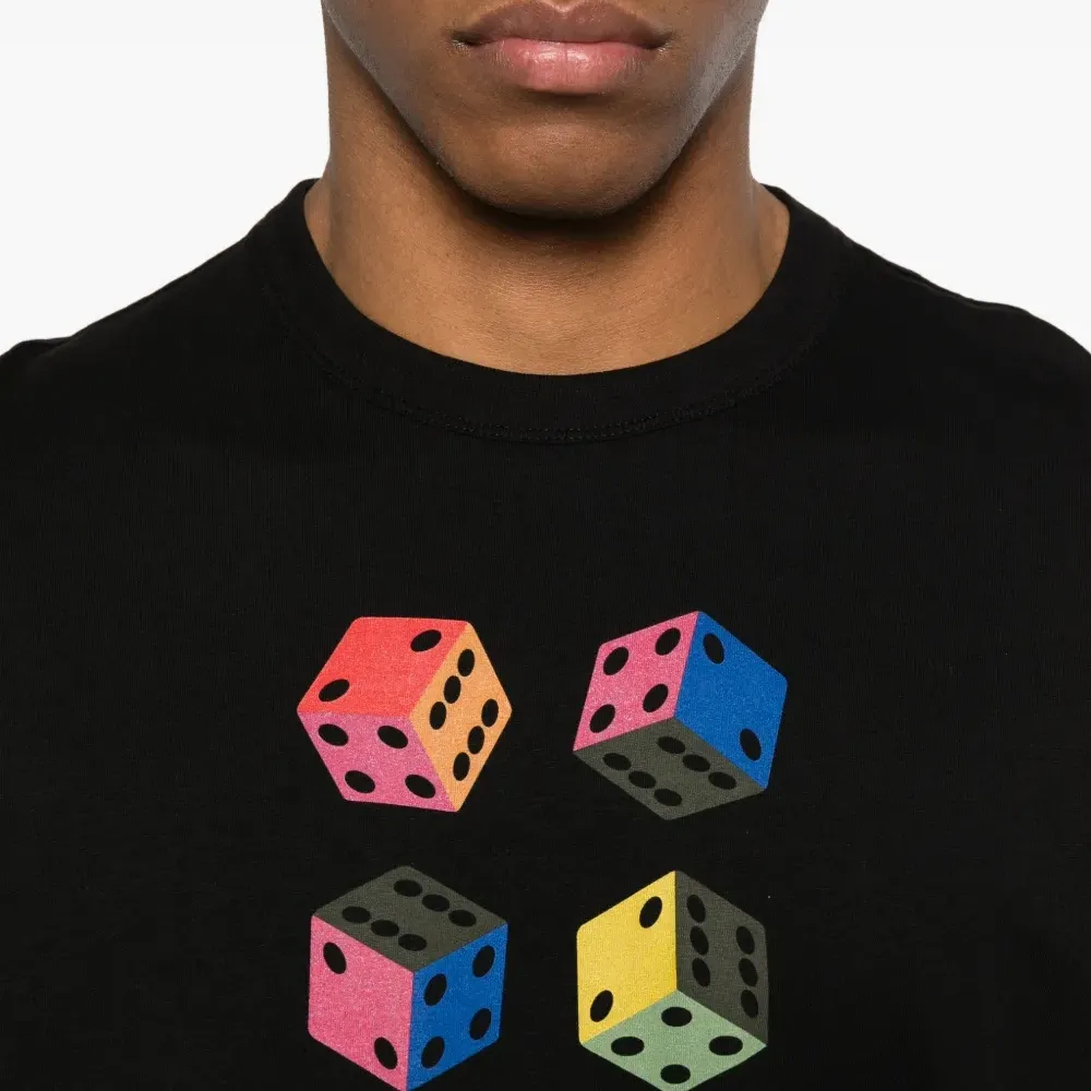 Футболка с принтом в виде игральных костей