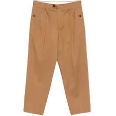 Плиссированные широкие брюки