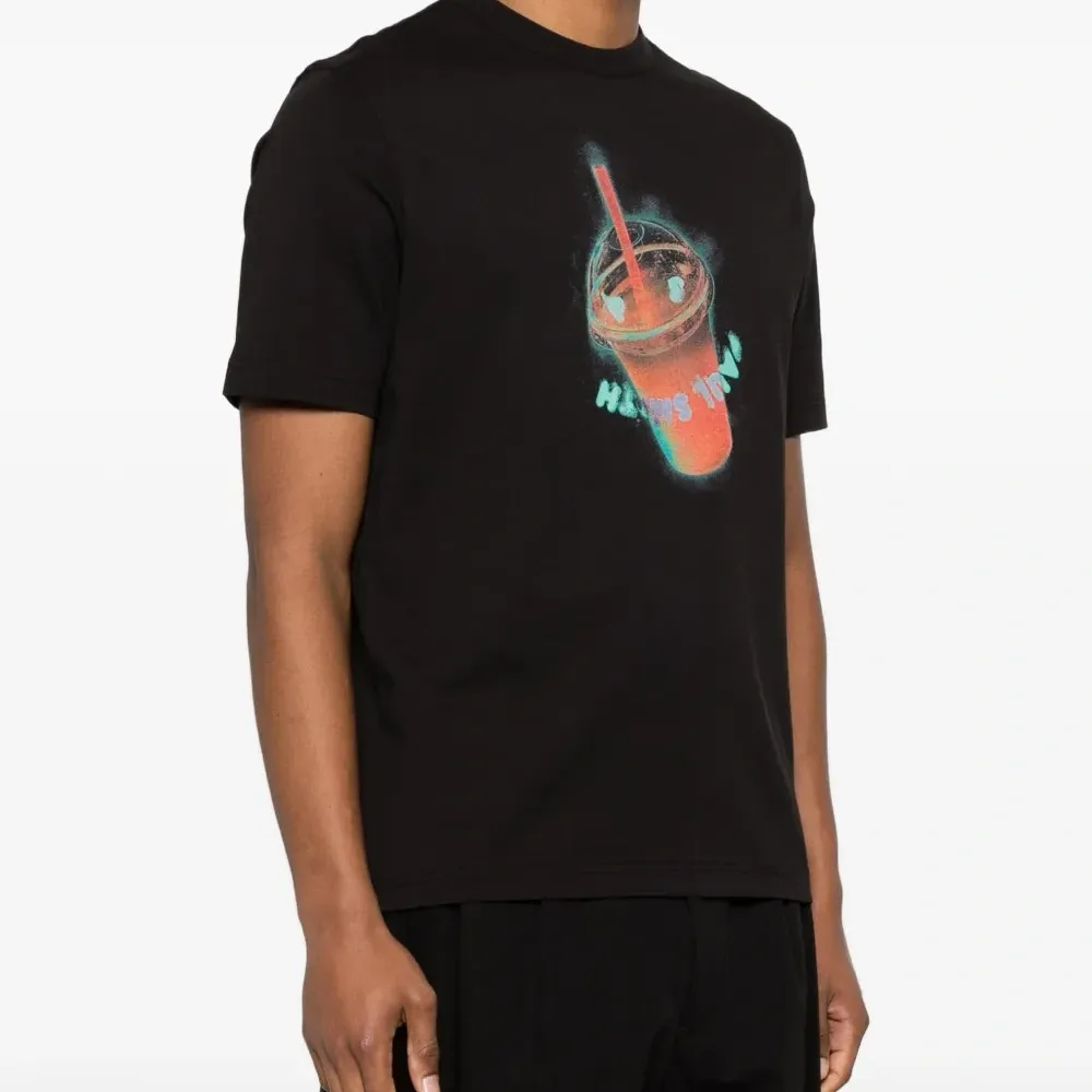 Футболка с принтом "Напиток"