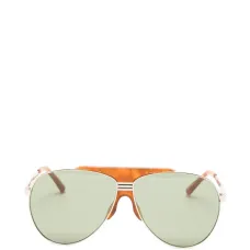X Linda Farrow солнечные очки в оправе-авиатор
