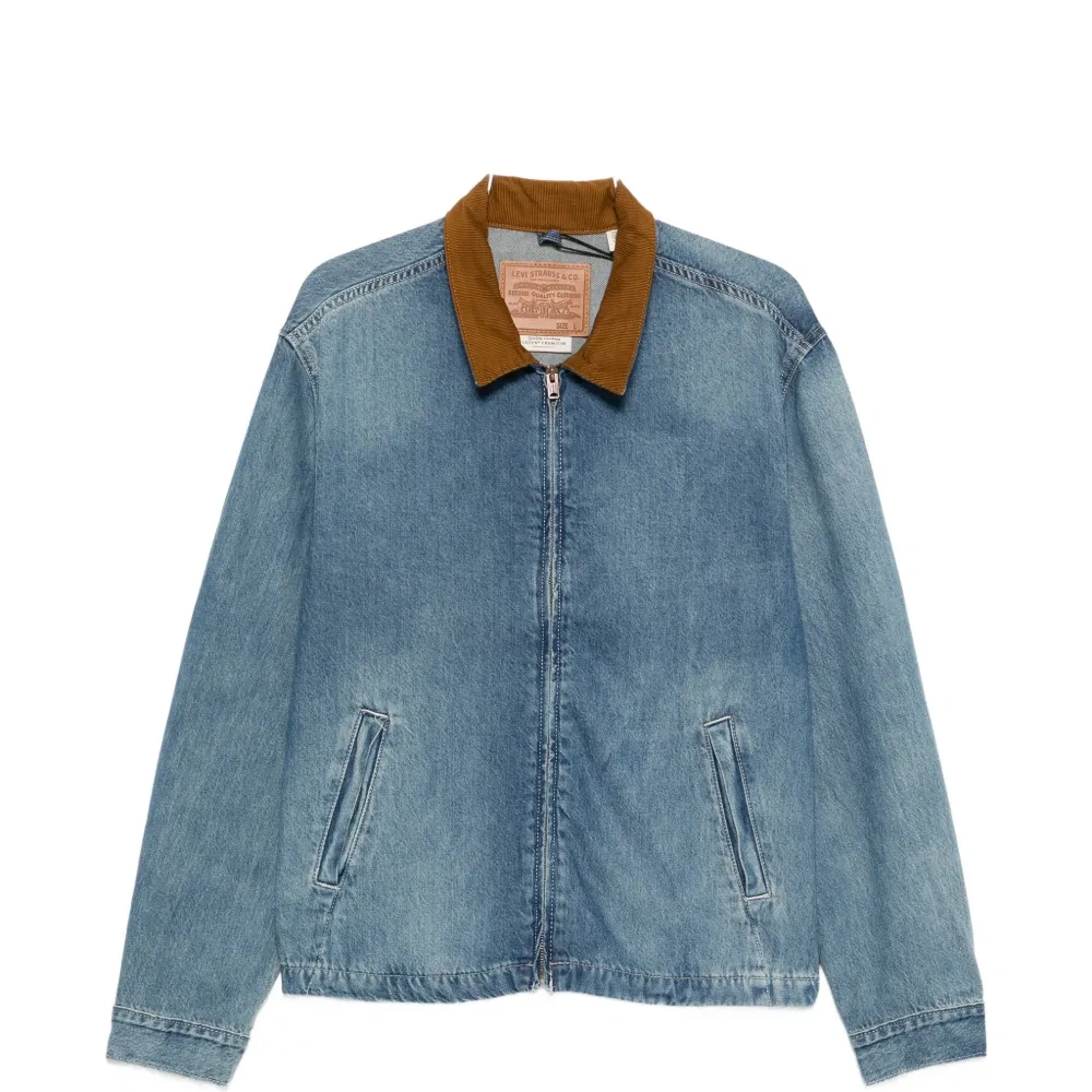 Куртка на молнии с текстурным воротником