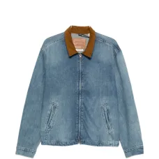 Куртка на молнии с текстурным воротником Куртка на молнии с текстурным воротником