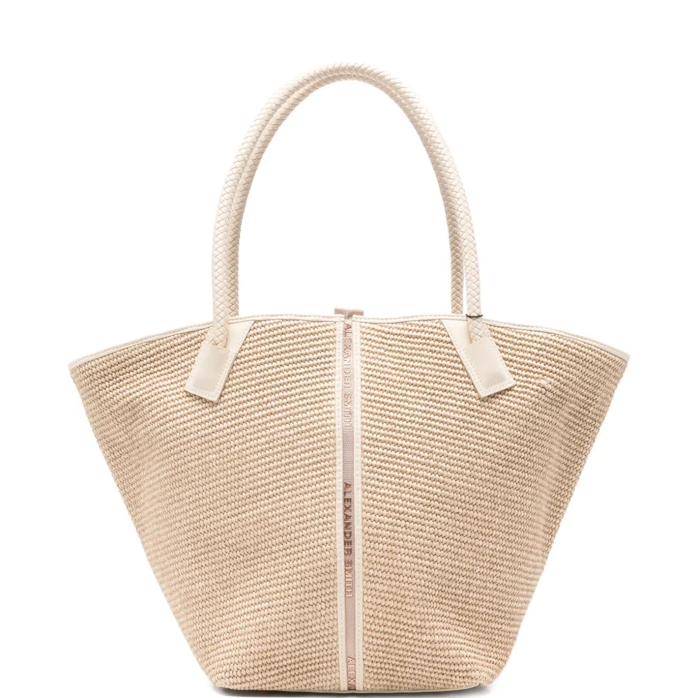 Большая плетёная сумка-тоут Lauren