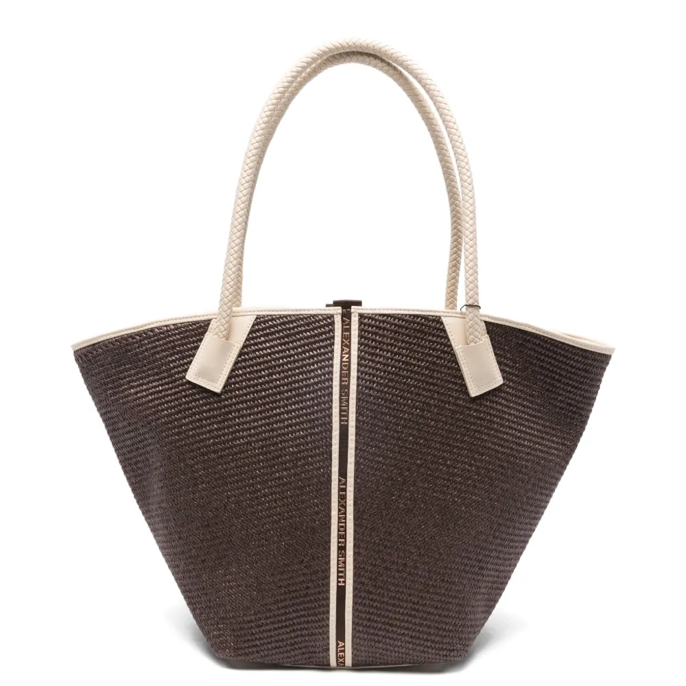 Сумка-тоут Lauren с плетёной ручкой