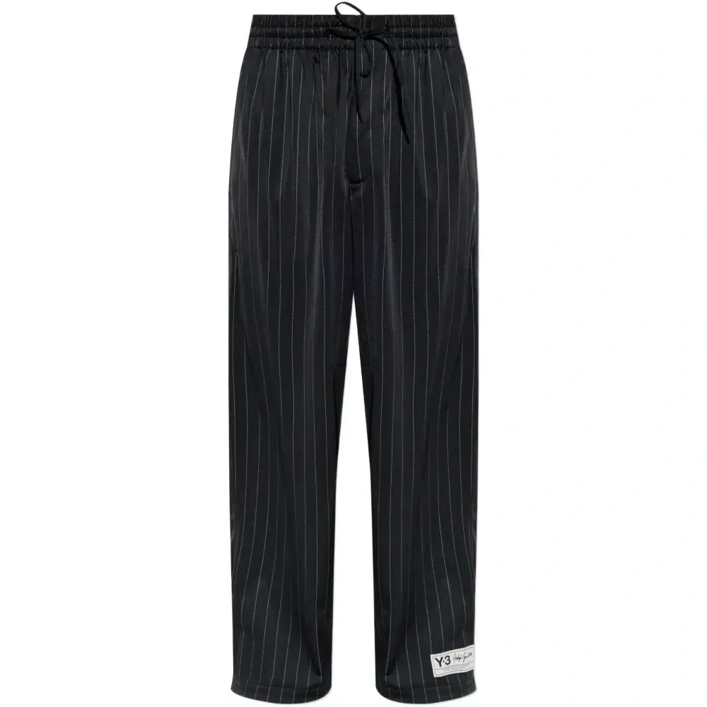 Спортивные брюки в полоску на кулиске