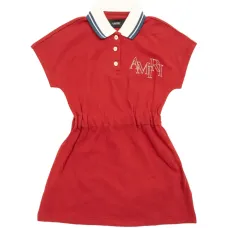 Платье с отделкой и воротником