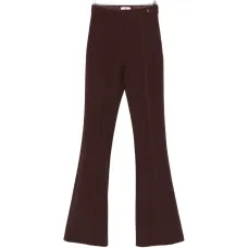 Расклешённые брюки из крепа