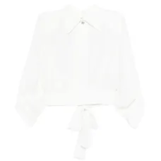 Блузка с открытой спиной и воротником