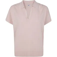 Топ с V-образным вырезом и контрастной отделкой Топ с V-образным вырезом и контрастной отделкой