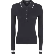 Поло с ребристыми манжетами