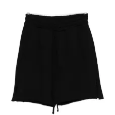 Шорты с завязками и необработанным краем