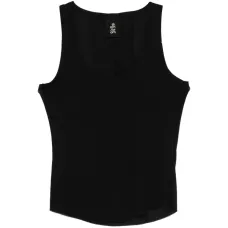 Трикотажная майка в рубчик