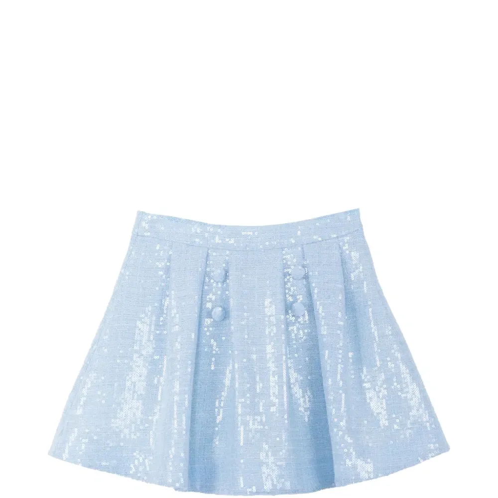 Плиссированная юбка с пайетками