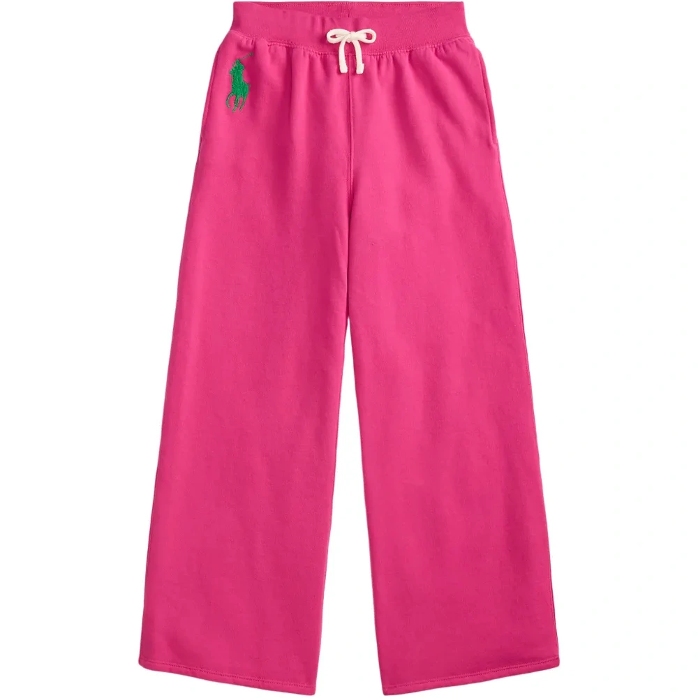 Спортивные брюки с вышивкой и кулиской