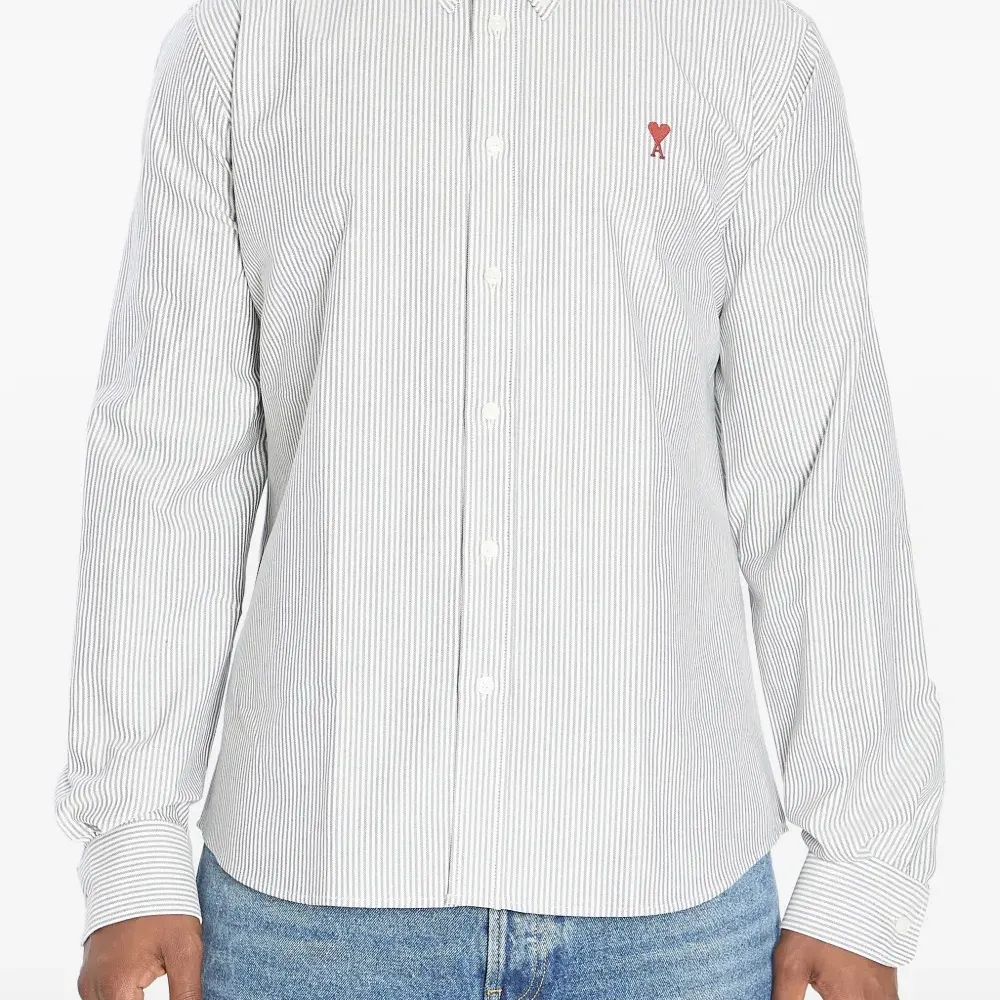 Полосатая рубашка на пуговицах с логотипом Ami de Coeur