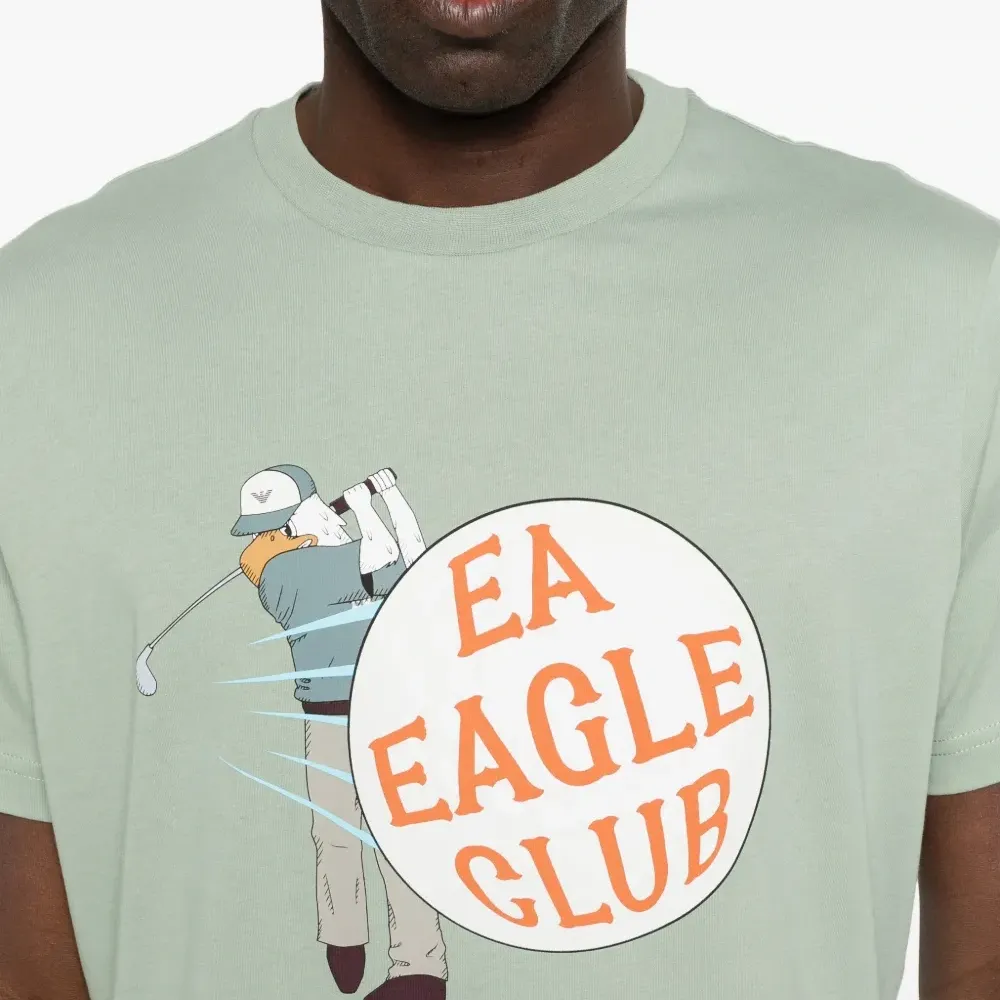 Футболка с графическим принтом и круглым вырезом