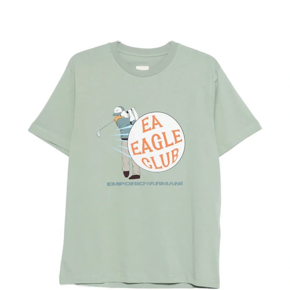 Футболка с графическим принтом и круглым вырезом