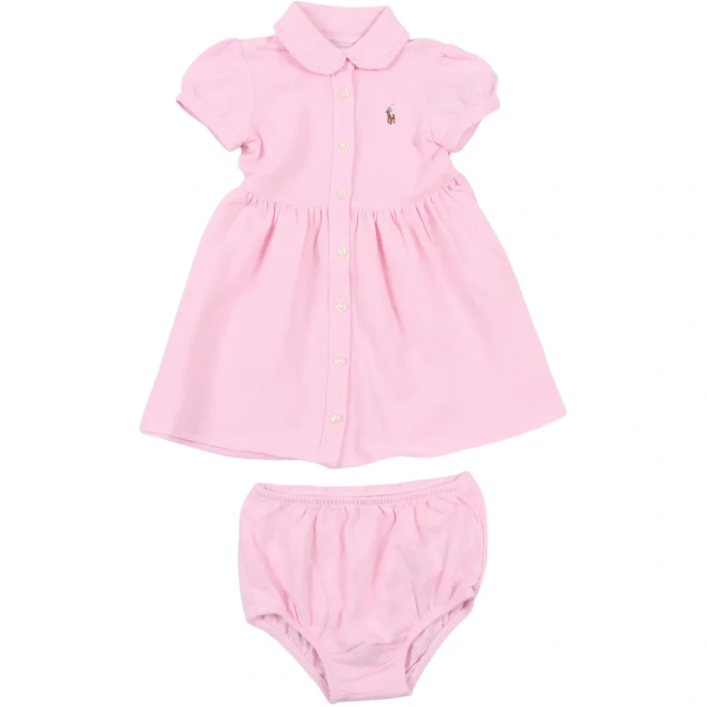 Вязаное платье с оборчатым воротником (набор из двух)