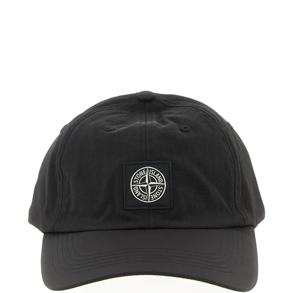 Бейсболка с нашивкой-логотипом, шестипанельная