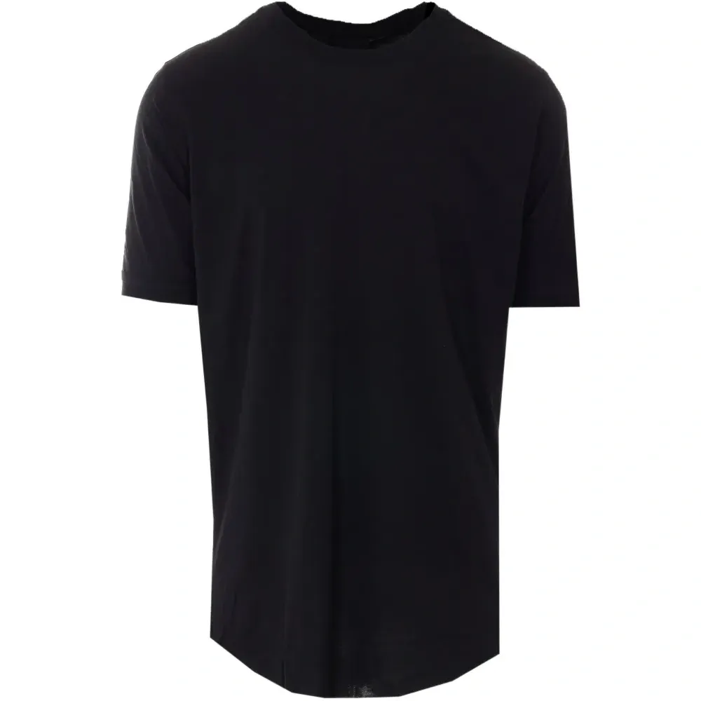 Футболка с круглым вырезом и эластичной отделкой