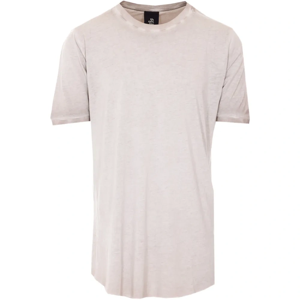 Футболка с круглым вырезом, окрашенная вручную