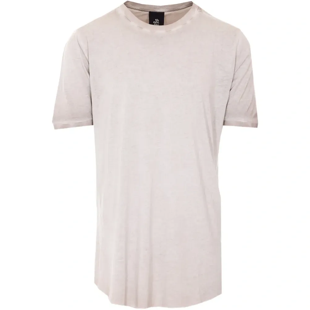 Футболка с круглым вырезом, окрашенная вручную