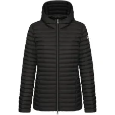 Стеганая пуховая куртка с капюшоном