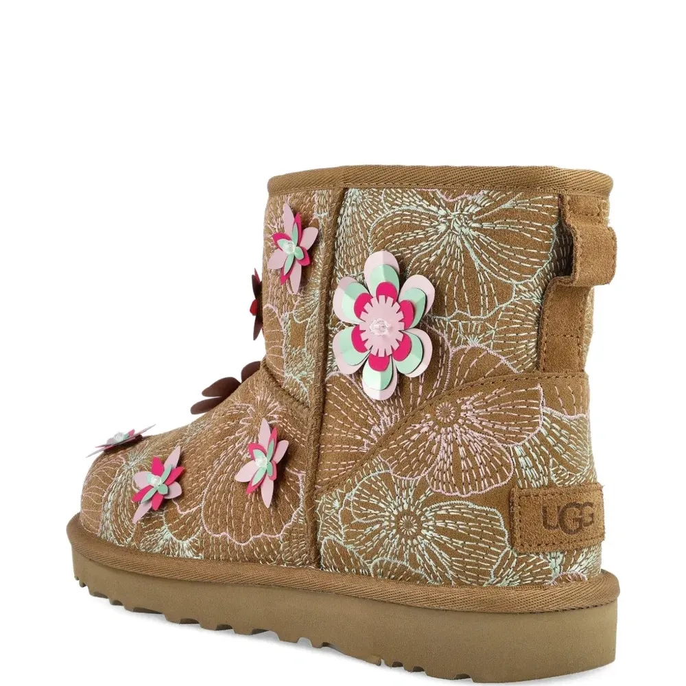 Мини-ботильоны Meadow с вышивкой и цветочными аппликациями