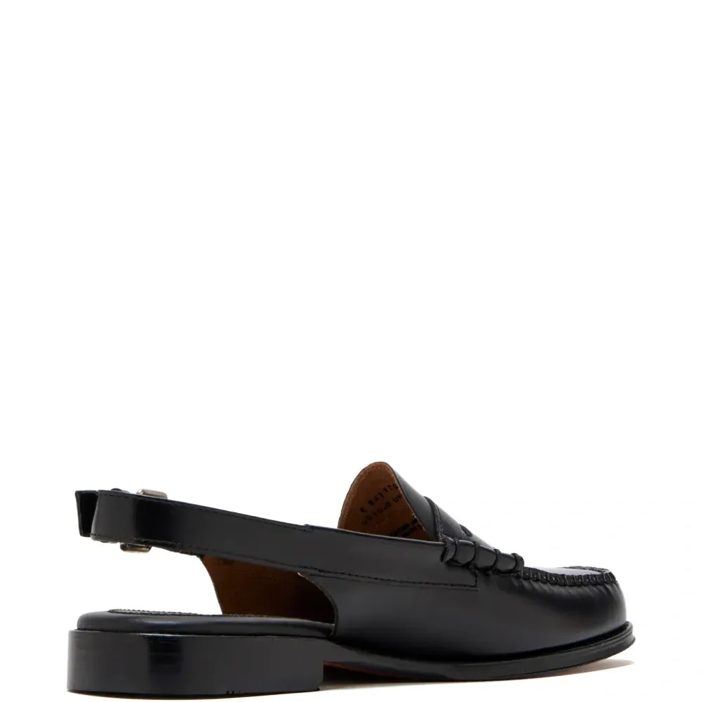 Кожаные лоферы с открытой пяткой