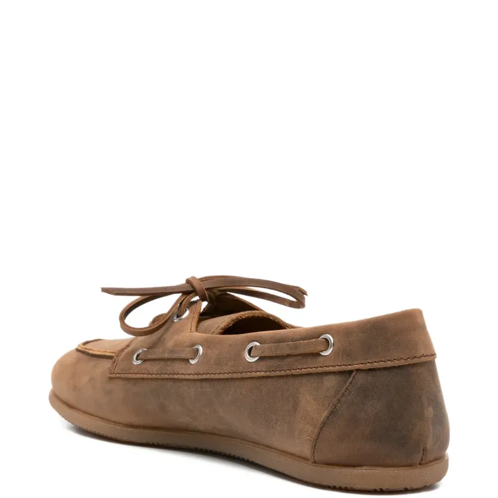 Лоферы на шнуровке