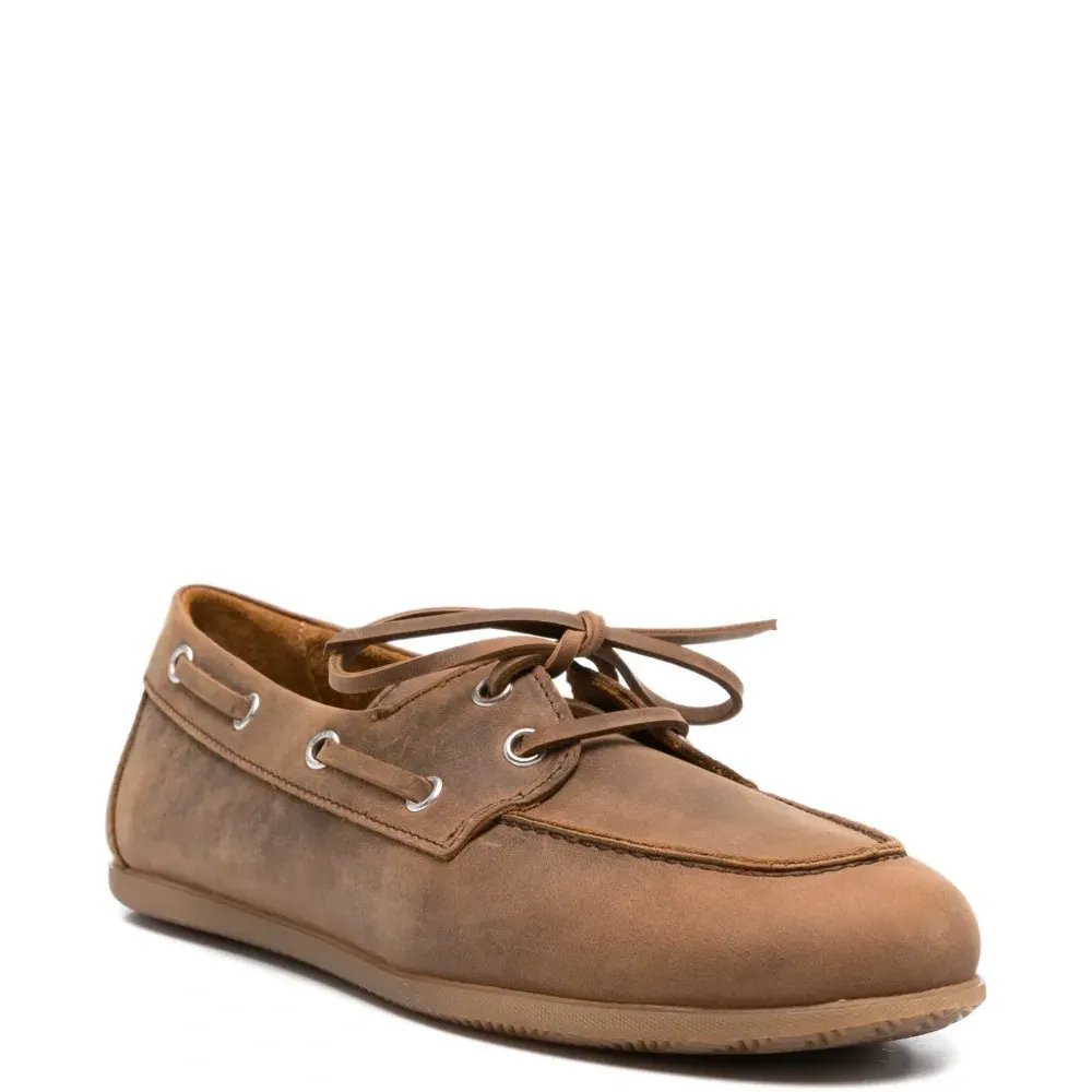 Лоферы на шнуровке