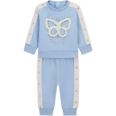 Детский спортивный костюм с аппликацией в виде бабочки