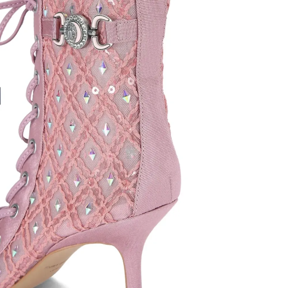 Ботильоны, украшенные кристаллами