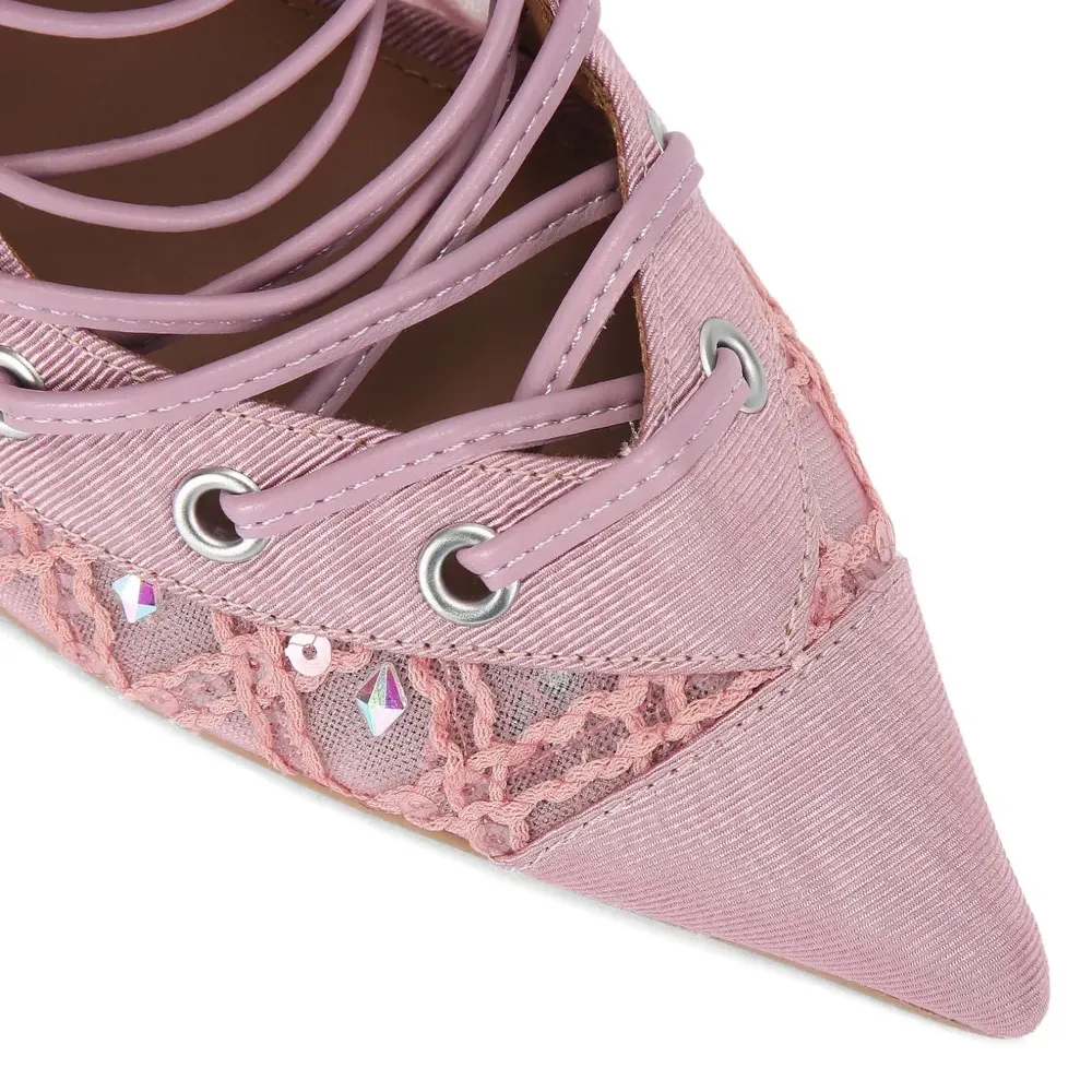 Ботильоны, украшенные кристаллами