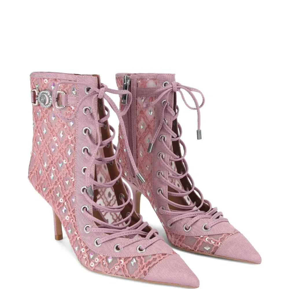 Ботильоны, украшенные кристаллами