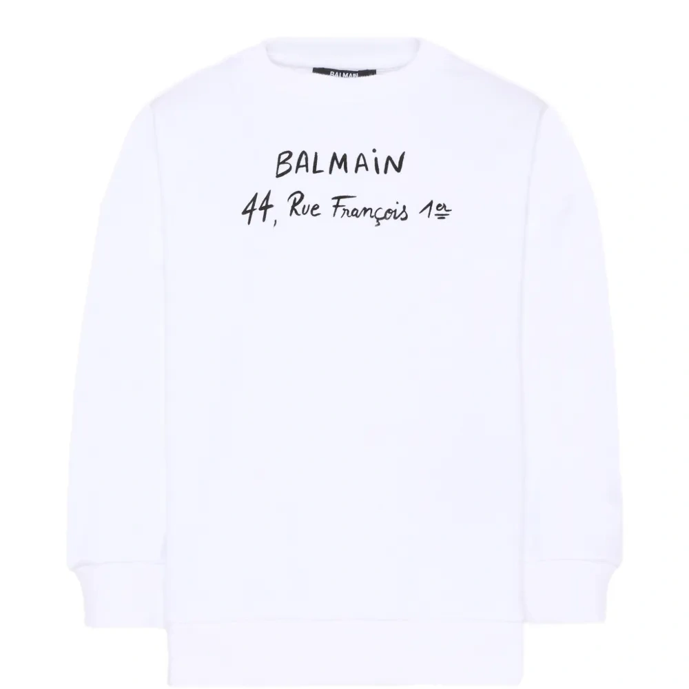 Свитшот с логотипом и круглым вырезом