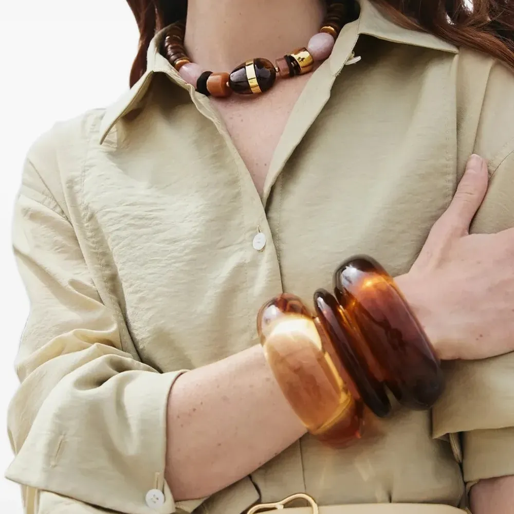 Браслет-кафф под черепаховый панцирь