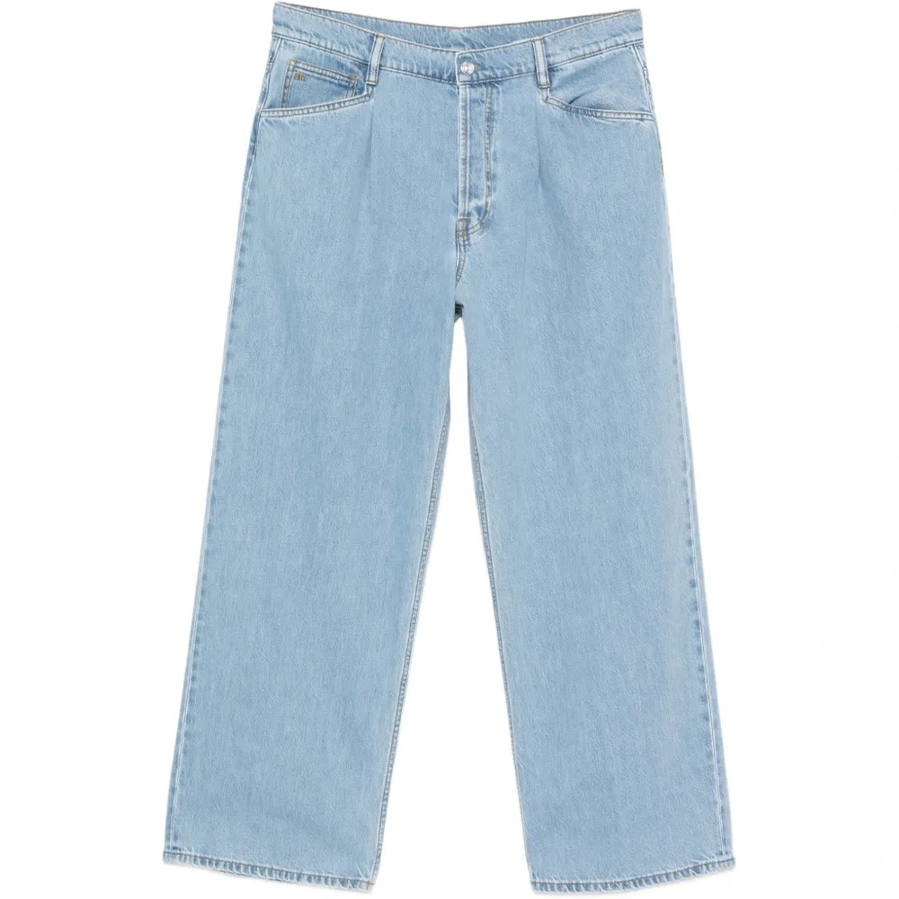 Джинсы со складками