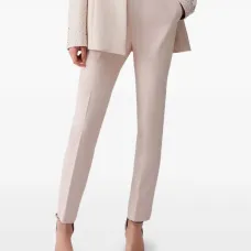 Узкие брюки с завышенной талией