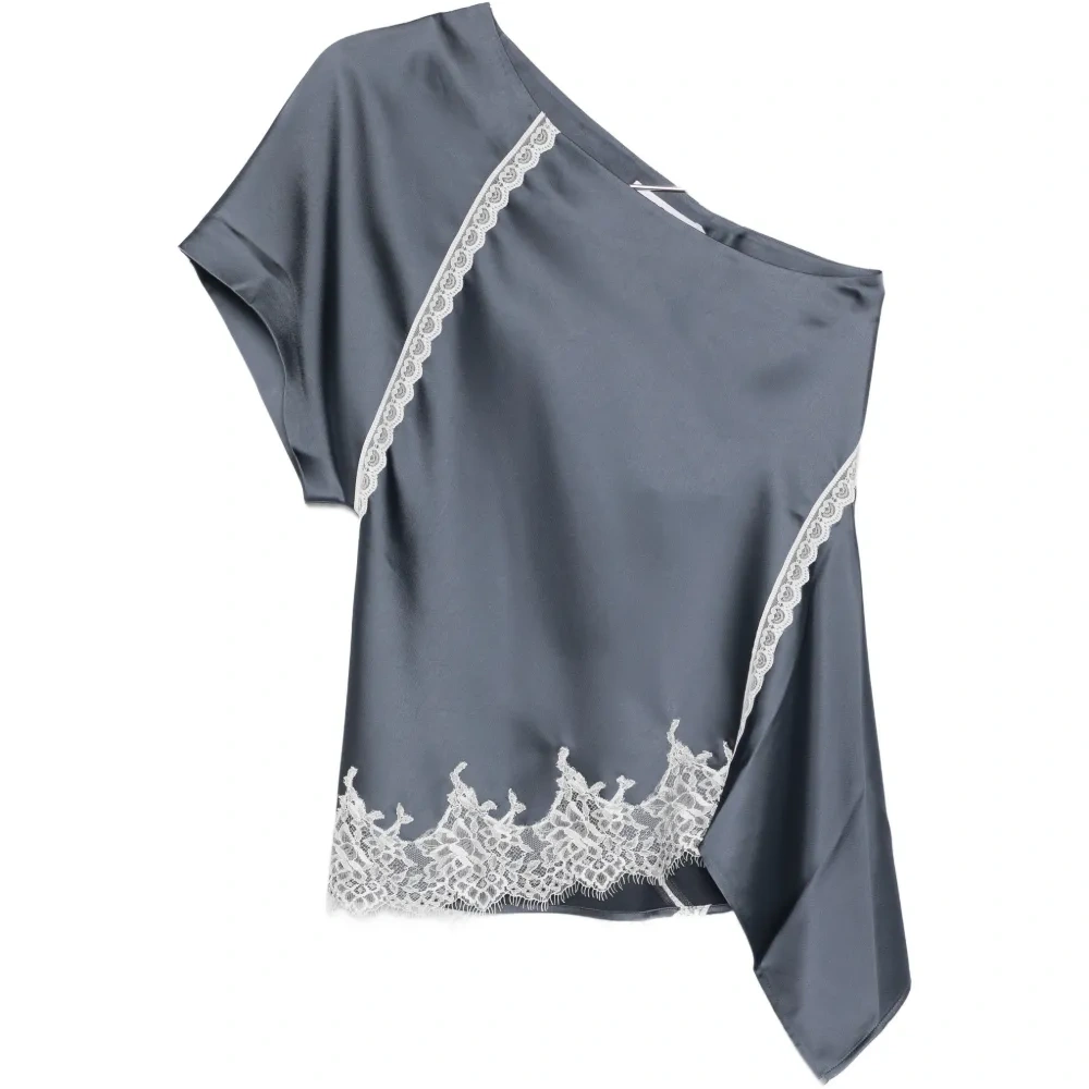 Асимметричный топ из кружева Асимметричный топ из кружева